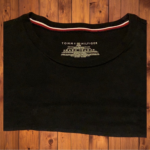 American Flag Tommy Hilfiger Color Block Shirt USA Eagle Buckle Express - Picture 2 of 5